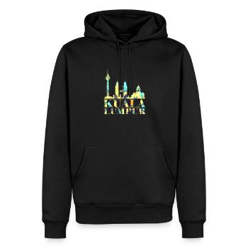 Kuala Lumpur Malaysia Geschenk - Männer Premium Bio Hoodie - Schwarz - Vorne - Nico (187cm)