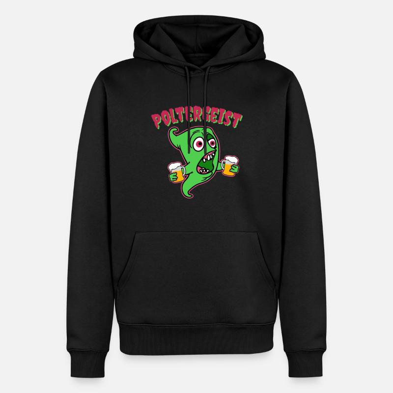 Polterer, douche de mariage, célibataire, présent - Sweat à capuche Premium bio Homme - noir