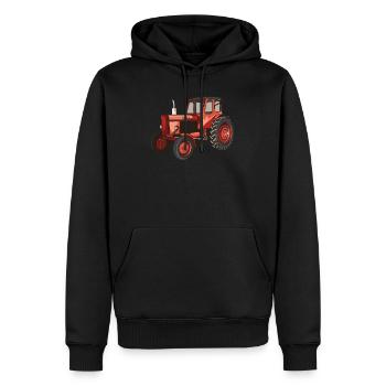 Agriculteur tracteur trecker acres DDR GPL cadeau - Sweat à capuche Premium bio Homme - noir - Devant - Nico (187cm)