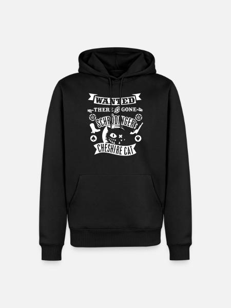 Schrödinger's Cheshire Cat - Men’s Premium Organic Hoodie - black