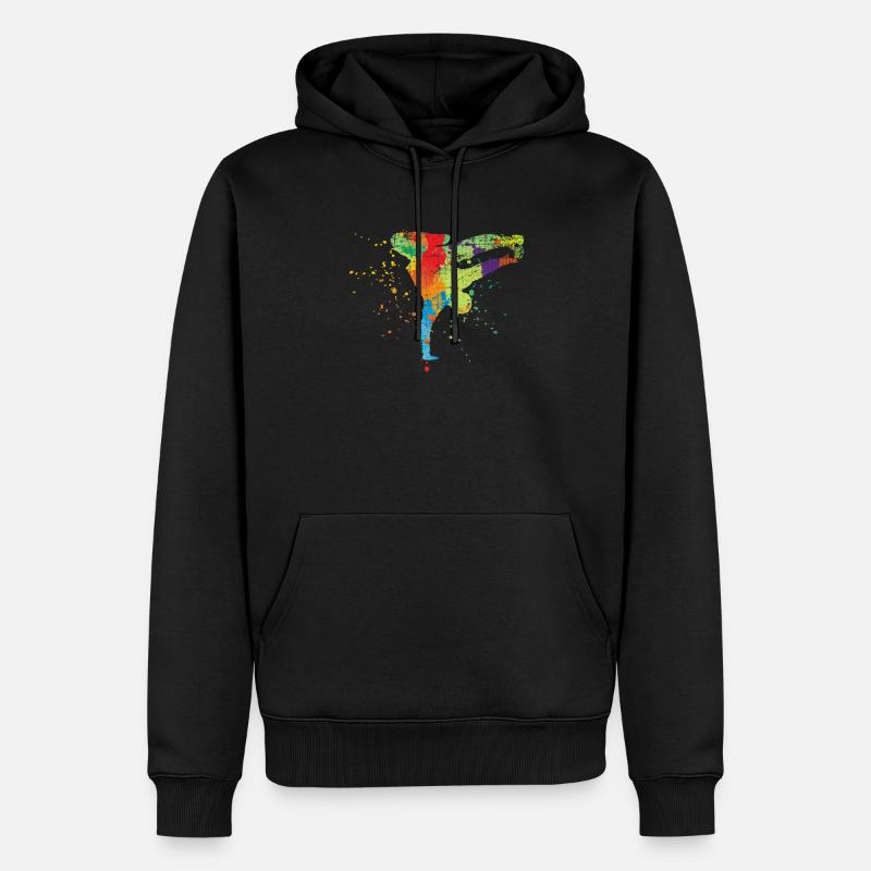 breakdancer - Sweat à capuche Premium bio Homme - noir