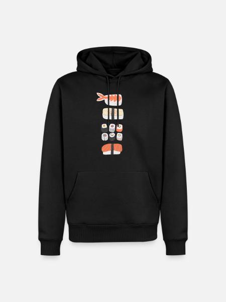 Sushi - Men’s Premium Organic Hoodie - black
