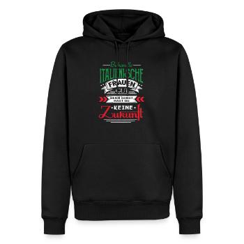 Italienische Frauen Zukunft Geschenk - Männer Premium Bio Hoodie - Schwarz - Vorne - Nico (187cm)