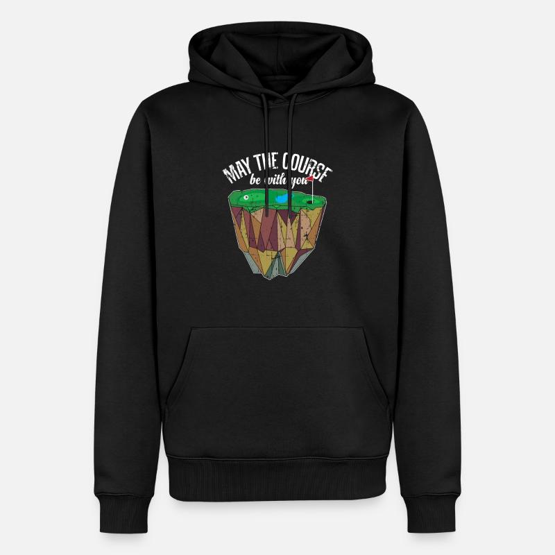 Golfplatz Golf Golfball - Männer Premium Bio Hoodie - Schwarz