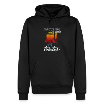 Bangkok Thailand Tuk Tuk - Männer Premium Bio Hoodie - Schwarz - Vorne - Nico (187cm)