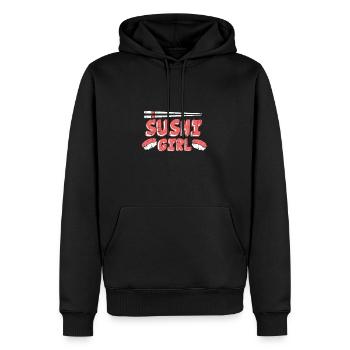 Sushi Girl - Männer Premium Bio Hoodie - Schwarz - Vorne - Nico (187cm)