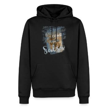 Salsa Cubana - Salsa Tänzer Geschenk - Männer Premium Bio Hoodie - Schwarz - Vorne - Nico (187cm)