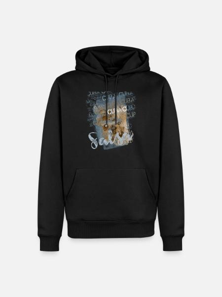 Salsa Cubana - Salsa Dancer Gift - Men’s Premium Organic Hoodie - black