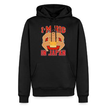 I'm Big In Japan Sumo Wrestling Wrestler Funny - Männer Premium Bio Hoodie - Schwarz - Vorne - Nico (187cm)