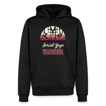 Aerial Yoga Warrior Hammock Mounting Silks Funny - Männer Premium Bio Hoodie - Schwarz - Vorne - Nico (187cm)