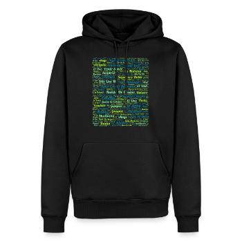 Rueda de Casino Salsa Kuba - Männer Premium Bio Hoodie - Schwarz - Vorne - Nico (187cm)