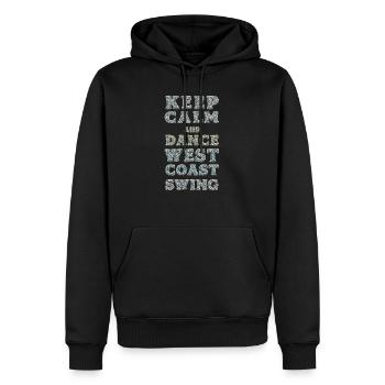 West Coast Swing Dance Geschenk WCS - Männer Premium Bio Hoodie - Schwarz - Vorne - Nico (187cm)