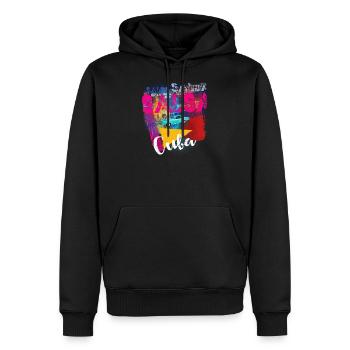 Kuba Salsa Latino Tanz - Kuba Flagge - Männer Premium Bio Hoodie - Schwarz - Vorne - Nico (187cm)