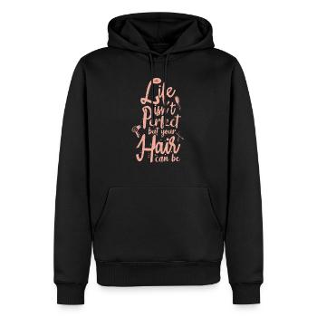 Frisör Friseurin - Männer Premium Bio Hoodie - Schwarz - Vorne - Nico (187cm)