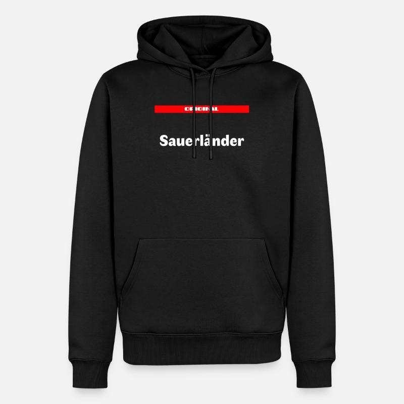 Sauerländer - Männer Premium Bio Hoodie - Schwarz