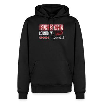 Ruhestand Rente Countdown - Männer Premium Bio Hoodie - Schwarz - Vorne - Nico (187cm)
