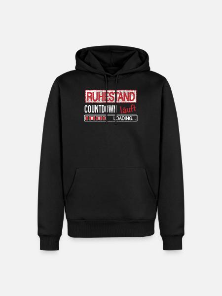 Ruhestand Rente Countdown - Männer Premium Bio Hoodie - Schwarz