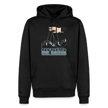 Day Trader Stock Forex Trader Fan Gift - Sweat à capuche Premium bio Homme - noir - Devant - Nico (187cm)