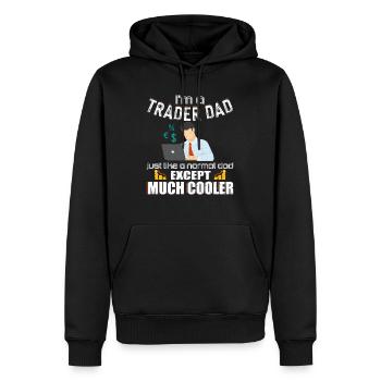 Cool Trader Dad Forex Stocks Trading - Männer Premium Bio Hoodie - Schwarz - Vorne - Nico (187cm)