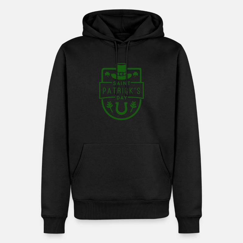 Saint-Patrick - Sweat à capuche Premium bio Homme - noir
