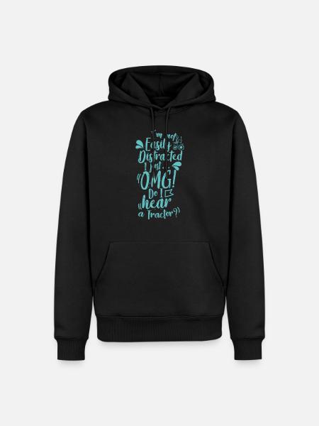 tractor - Men’s Premium Organic Hoodie - black