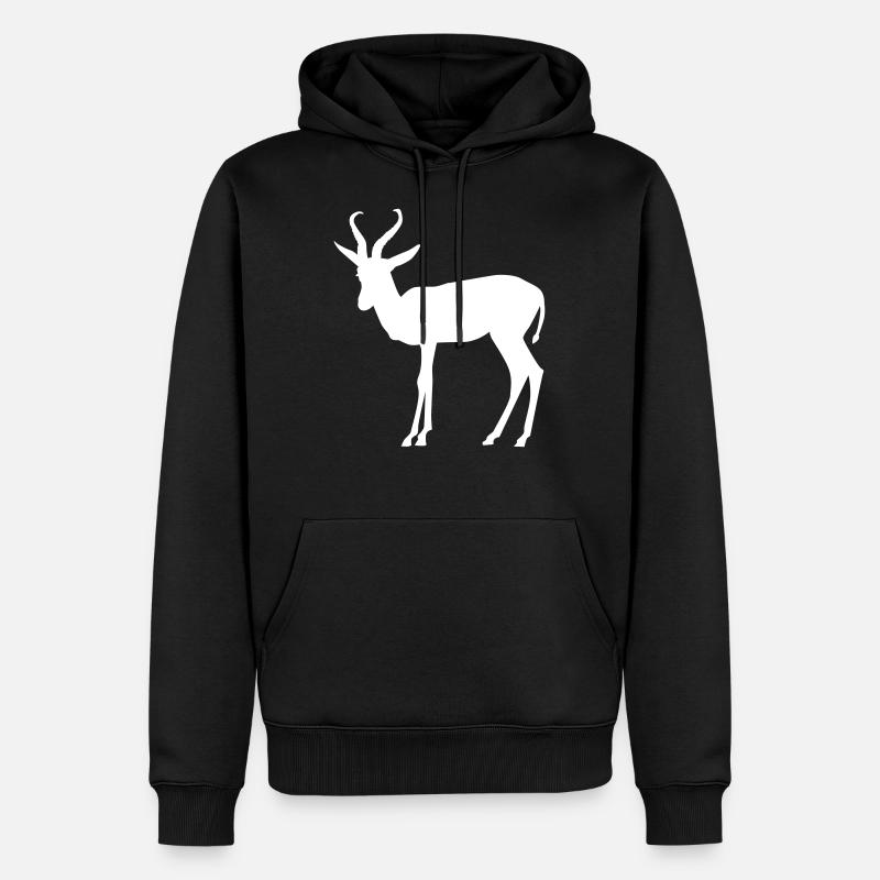 Springbok - Sweat à capuche Premium bio Homme - noir