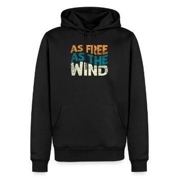 Surfeurs surfant - Sweat à capuche Premium bio Homme - noir - Devant - Nico (187cm)