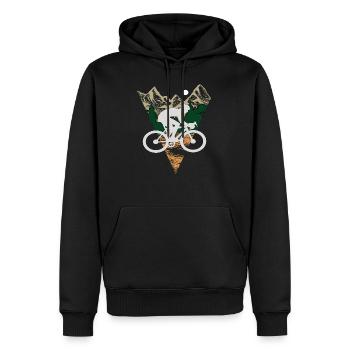 Assez pour moi je vais faire du vélo - Sweat à capuche Premium bio Homme - noir - Devant - Nico (187cm)