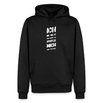 Lustiges Diabetiker Diabetes T-Shirt - Männer Premium Bio Hoodie - Schwarz - Vorne - Nico (187cm)