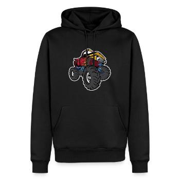 Monster Truck - Männer Premium Bio Hoodie - Schwarz - Vorne - Nico (187cm)
