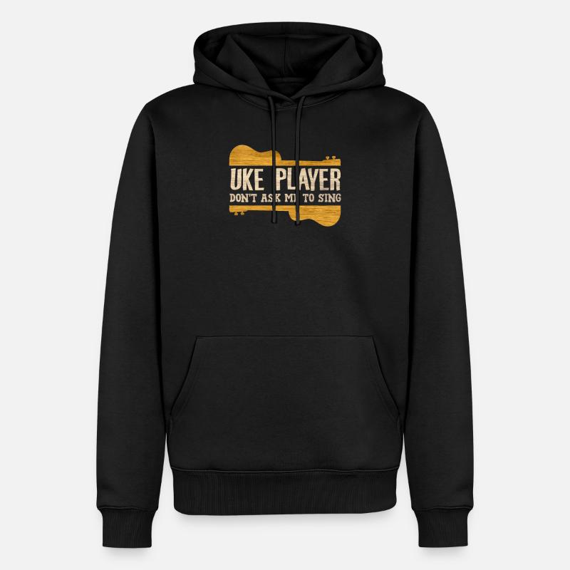 Joueur d'ukulélé - Sweat à capuche Premium bio Homme - noir