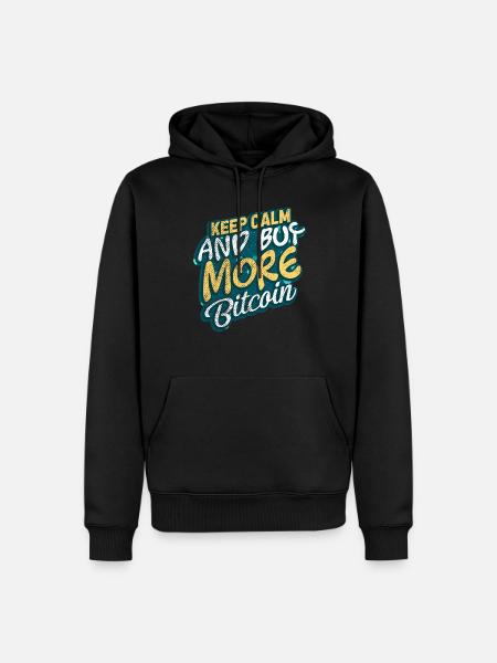 Bitcoin - Men’s Premium Organic Hoodie - black