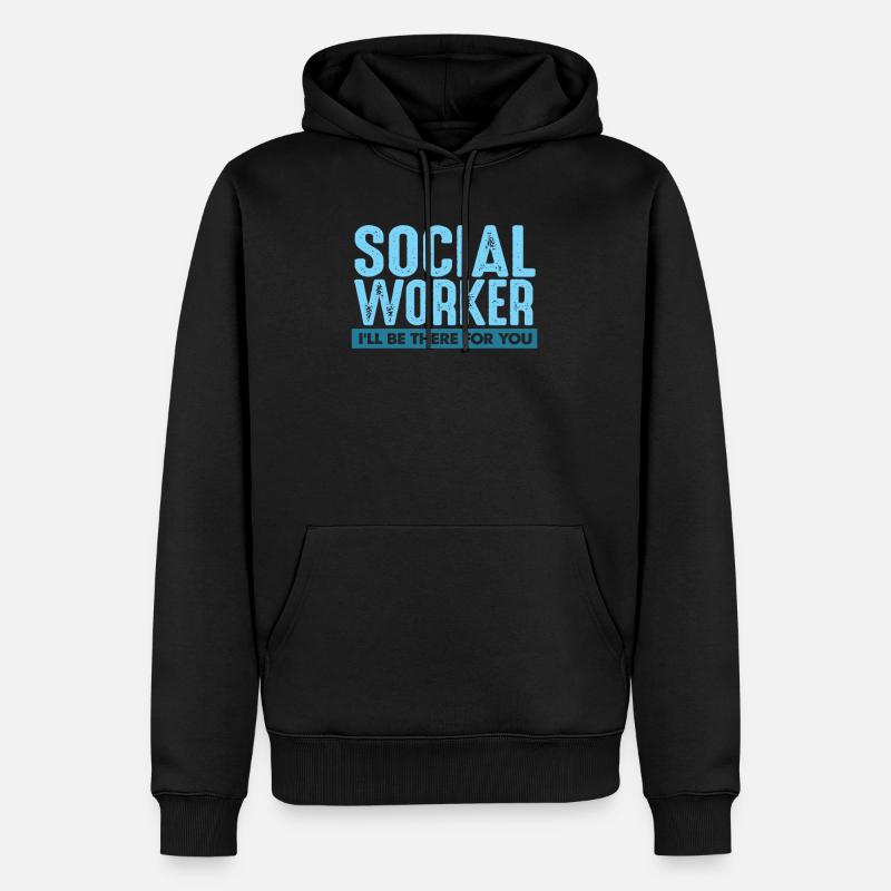 Sozialarbeiter - Männer Premium Bio Hoodie - Schwarz