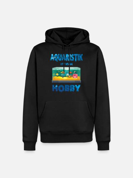 Aquarianer Aquarium Aquascaping Aquaristik - Männer Premium Bio Hoodie - Schwarz