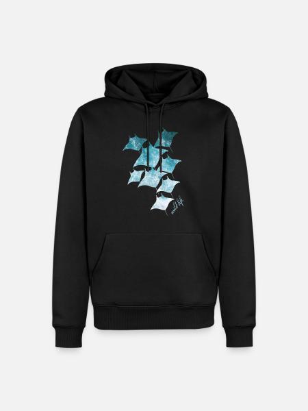 Ray Wildlife - Men’s Premium Organic Hoodie - black