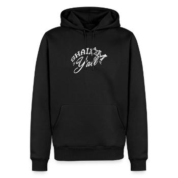 Jüdisch Jude Shalom - Männer Premium Bio Hoodie - Schwarz - Vorne - Nico (187cm)