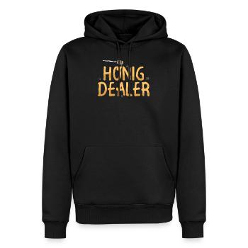 Apiculteur - marchand de miel - apiculture - Sweat à capuche Premium bio Homme - noir - Devant - Nico (187cm)