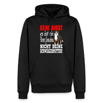 Berner Sennenhund Schweizer Hund - Männer Premium Bio Hoodie - Schwarz - Vorne - Nico (187cm)