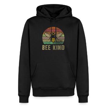 Bee Kind Imker Bienen Bienenfreund Bienenliebhaber - Männer Premium Bio Hoodie - Schwarz - Vorne - Nico (187cm)
