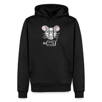 Lab Rat Science Scientist Laboratory Technician - Men’s Premium Organic Hoodie - black - Front - Nico (187cm)