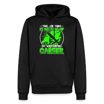 Windsurfing career - Men’s Premium Organic Hoodie - black - Front - Nico (187cm)