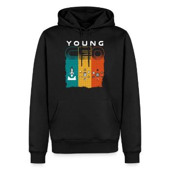 Young CEO Entrepreneur - Männer Premium Bio Hoodie - Schwarz - Vorne - Nico (187cm)