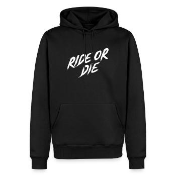 Ride or Die - Men’s Premium Organic Hoodie - black - Front - Nico (187cm)