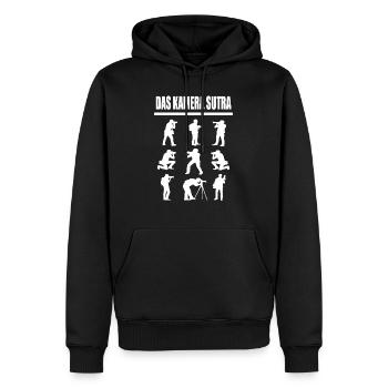 Kamera Sutra Lustiger Fotografen Spruch Geschenk - Männer Premium Bio Hoodie - Schwarz - Vorne - Nico (187cm)
