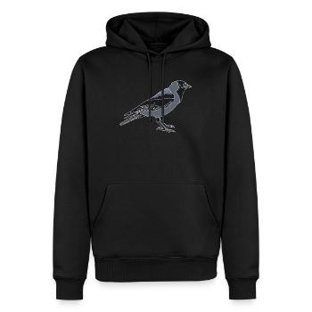 Dohle - Männer Premium Bio Hoodie - Schwarz - Vorne - Nico (187cm)