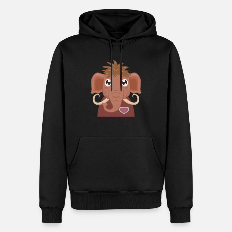 mammouth - Sweat à capuche Premium bio Homme - noir