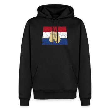 Niederlande Boxen Kampfsport Sport Kickboxen - Männer Premium Bio Hoodie - Schwarz - Vorne - Nico (187cm)