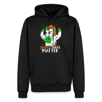 Ginger Lives Matter Red Headed Kids Men Women - Men’s Premium Organic Hoodie - black - Front - Nico (187cm)