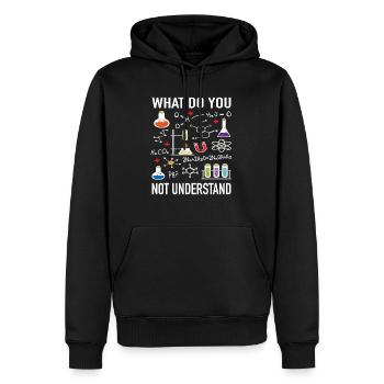 Chemie Physik Wissenschaftler What Not Understand - Männer Premium Bio Hoodie - Schwarz - Vorne - Nico (187cm)