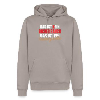 Dicker Bauch Feinkostgewölbe Kochspruch Kochen - Männer Premium Bio Hoodie - Taupe - Vorne - Nico (187cm)